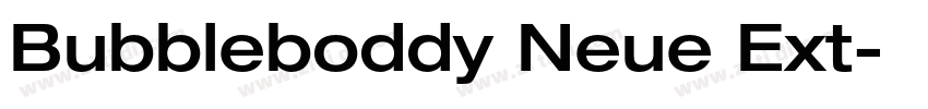 Bubbleboddy Neue Ext字体转换